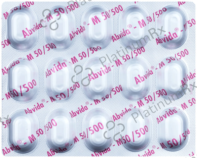 Abvida M 50/500mg Eazy Glide Tablet SR 15s
