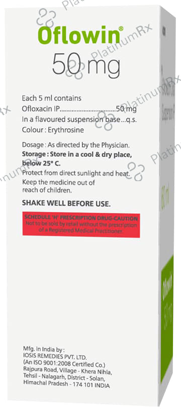 Oflowin 50mg Oral Suspension