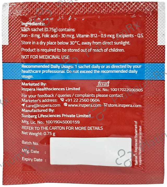 Tasiron Sachet Orange 15X0.75gm