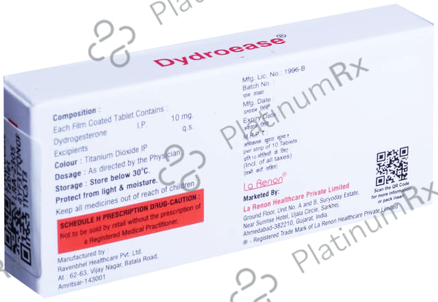 Dydroease 10mg Tablet 10s