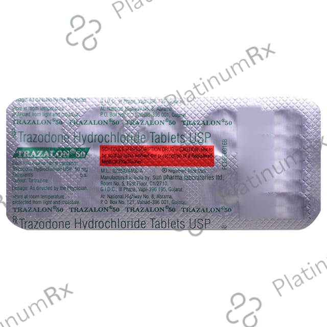 Trazalon 50mg Tablet 10s