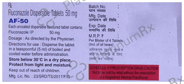 AF 50mg DT Tablet 4s