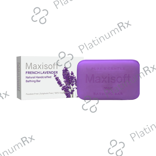 Maxisoft French Lavender Bathing Bar (75gm Each) 1 units