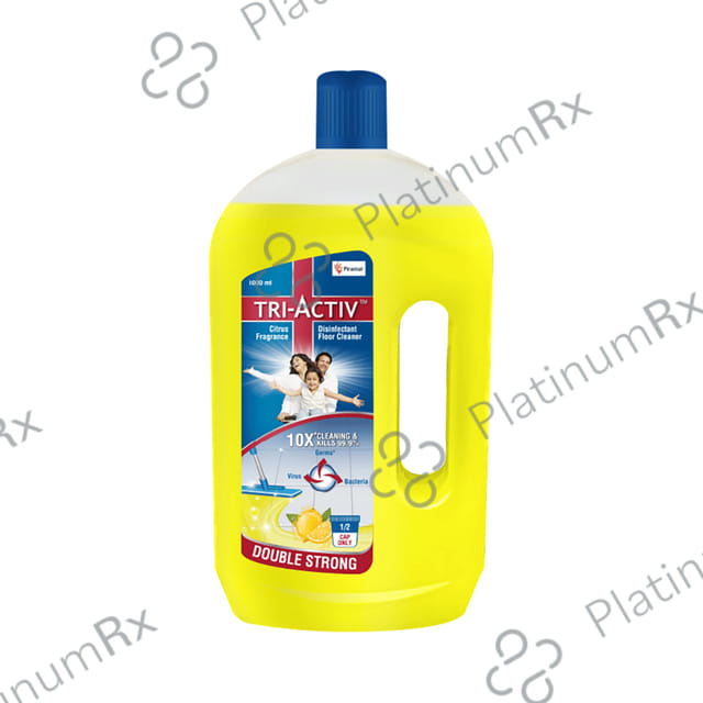 Piramal Tri-Activ Double Strong Disinfectant Floor Cleaner Citrus Fragrance 1000 ml