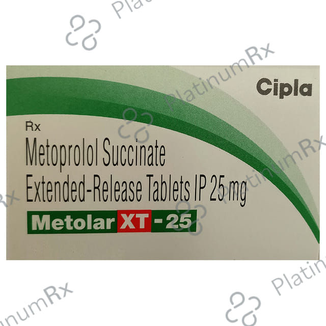 Metolar XT 25mg Tablet ER 15s
