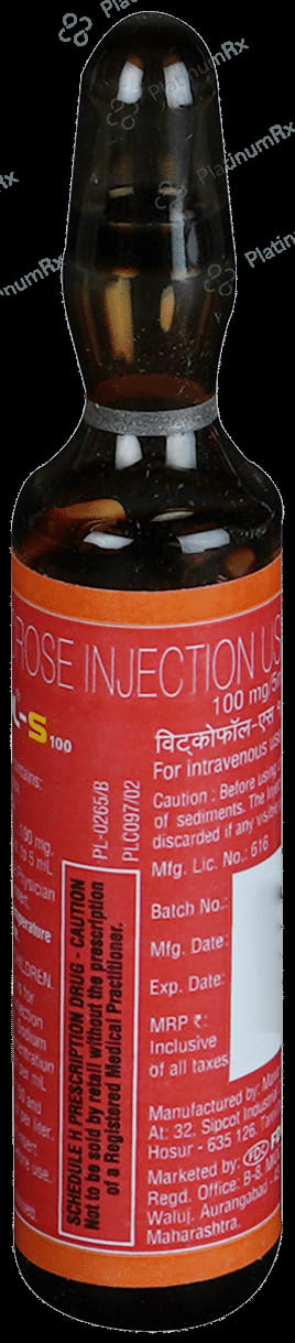 Vitcofol S 100mg Injection