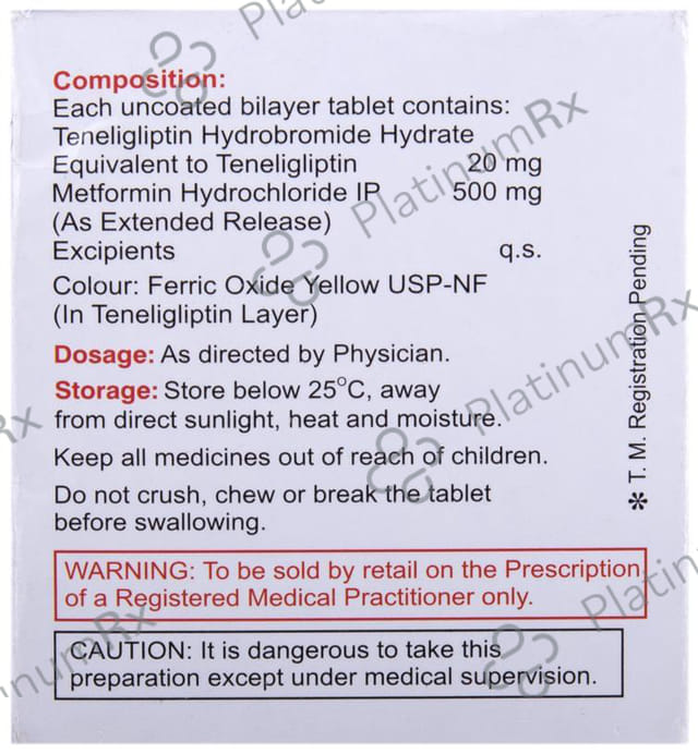 Zilenta M 500/20mg Tablet ER 10s