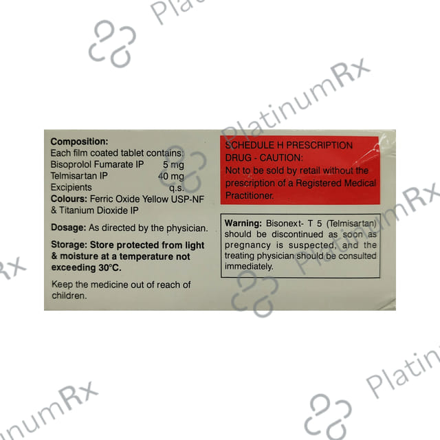 Bisonext T 5/40mg Tablet 10s