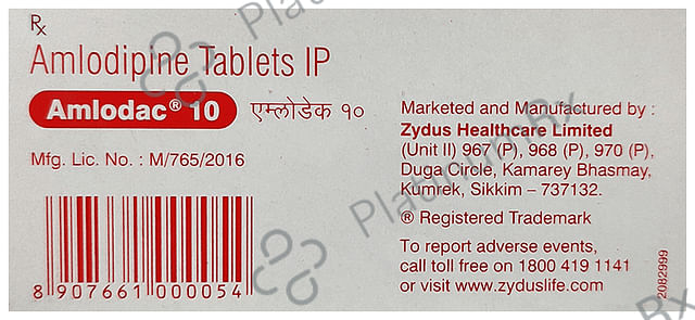 Amlodac 10mg Tablet 30s