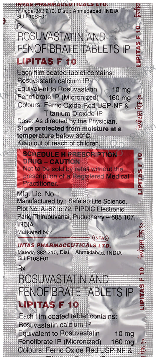 Lipitas F 160/10mg Tablet 10s