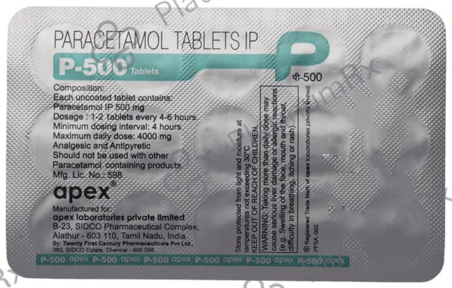 P 500mg Tablet 15s