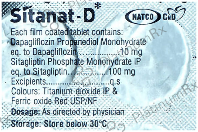 Sitanat D 10/100mg Tablet 10s