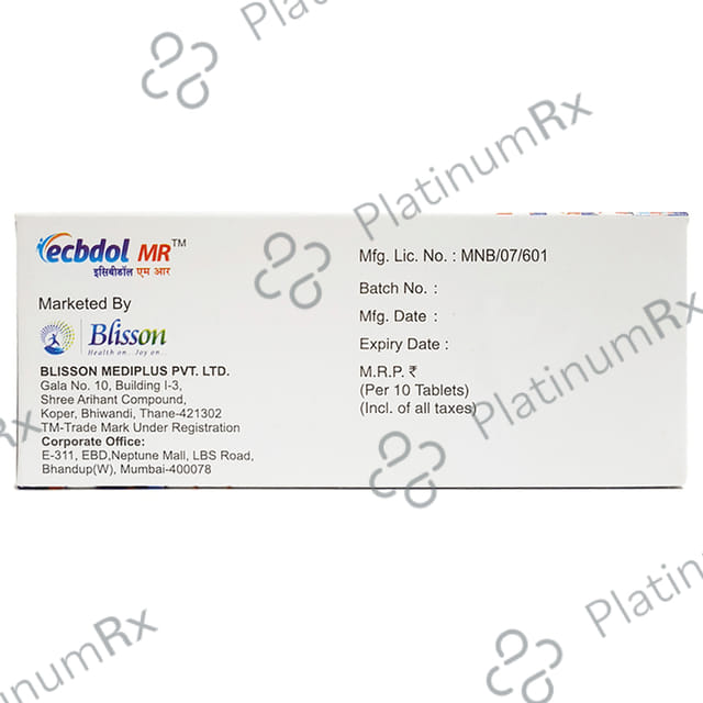 Ecbdol MR Tablet 10s