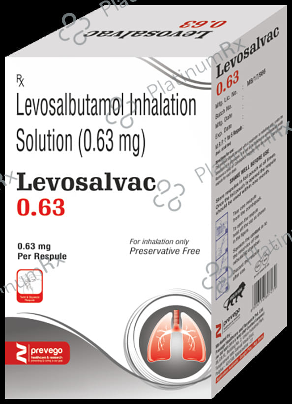 Levosalvac 0.63mg Respules 1X2.5ml