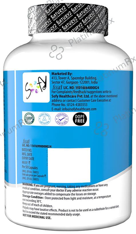 Naturyz Burpfree Nano Omega 3 Fish Oil with Vitamin D3 Softgel Capsule 50 capsules