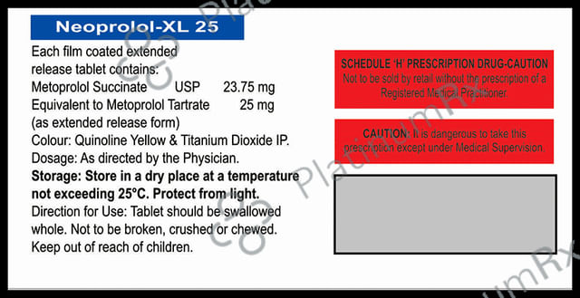 Neoprolol XL 25 Tablet 10s