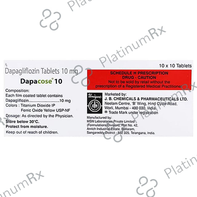 Dapacose 10mg Tablet 10s