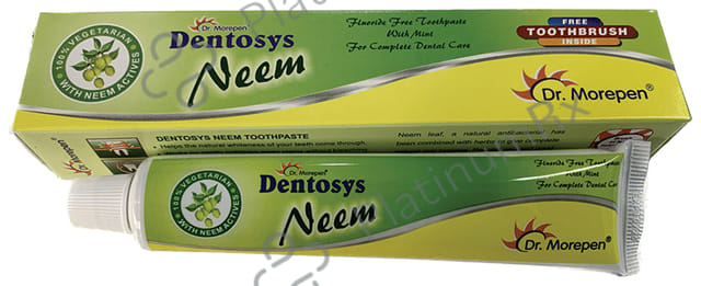 Dr. Morepen Dentosys Neem Toothpaste with Toothbrush Free
