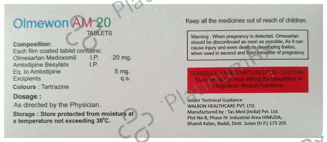 Olmewon AM 20 Tablet