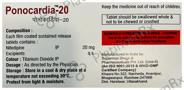 Ponocardia 20mg Tablet 10s