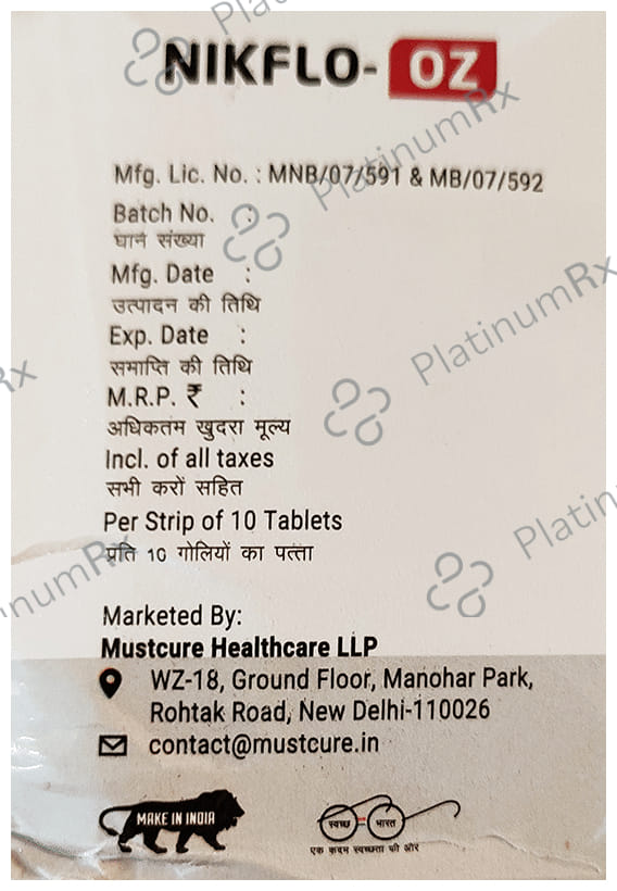 Nikflo 200/500mg OZ Tablet 10s