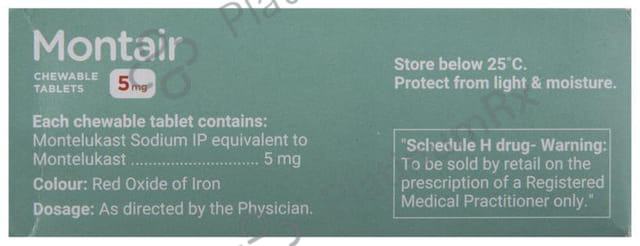 Montair 5mg Strawberry Flavour Chewable Tablet 15s