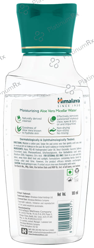 Himalaya Moisturizing Aloe Vera Micellar Water