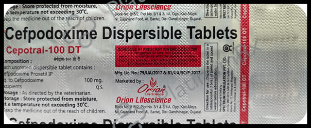 Cepotral 100mg DT Tablet 10s