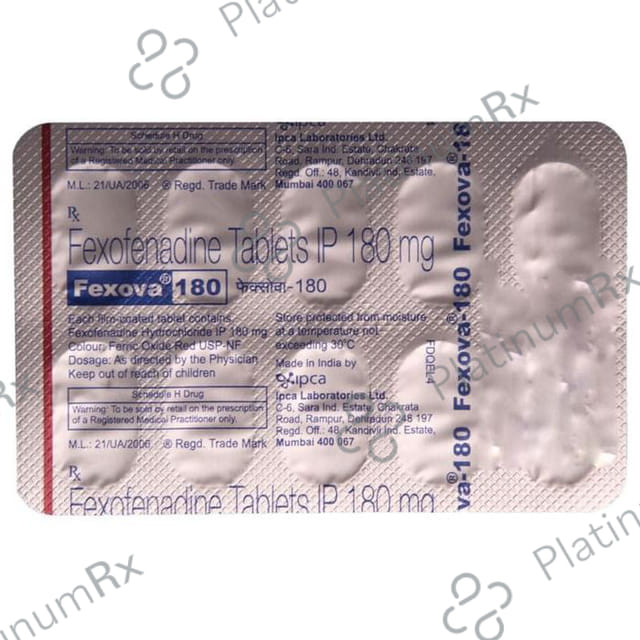 Fexova 180mg Tablet 10s