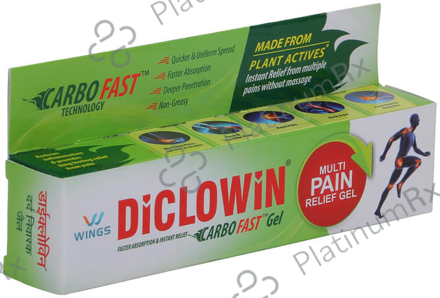 Diclowin Carbofast Pain Relief Gel 30gm