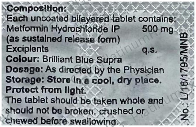 Confirmin 500mg Tablet SR 15 Tablet SR