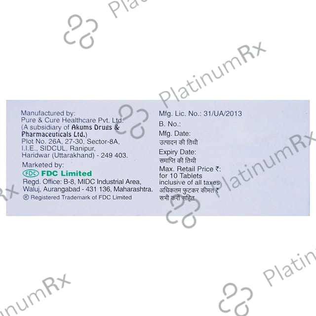 Zivast F 10 10/160mg Tablet 10s