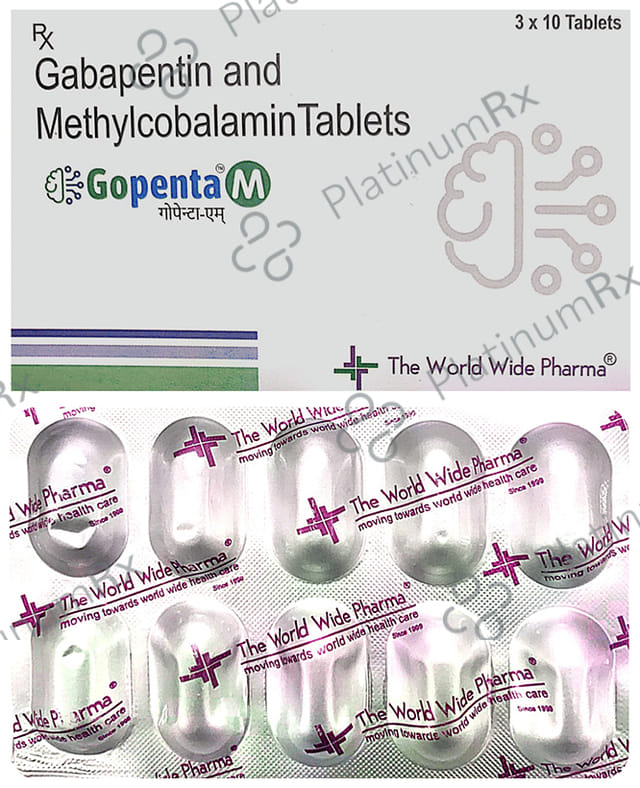 Gopenta M 300mg/500mcg Tablet 10s