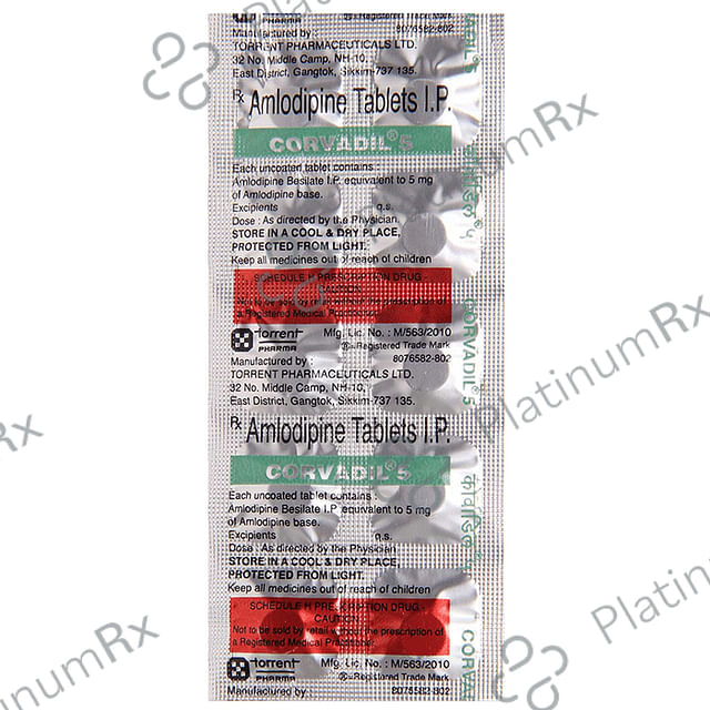 Corvadil 5mg Tablet 10s