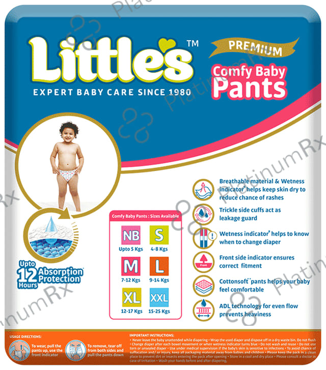 Little's Premium Comfy Baby Pants Large 62s