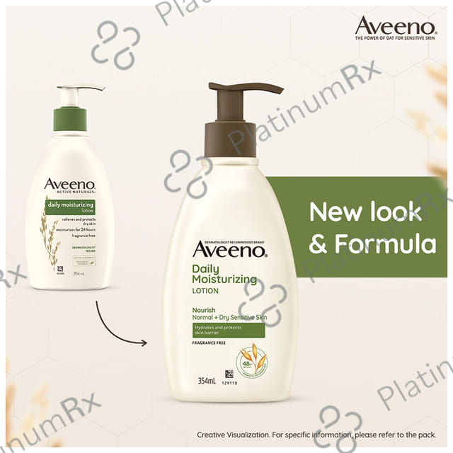 Aveeno Daily Moisturising Lotion Fragrance Free 354ml