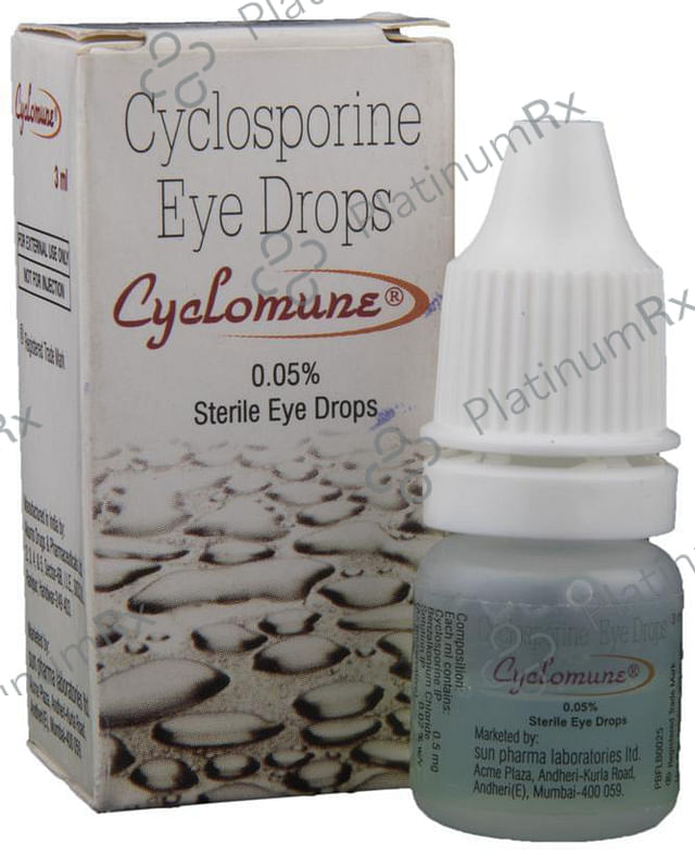 Cyclomune 0.05% Eye Drop 3ml