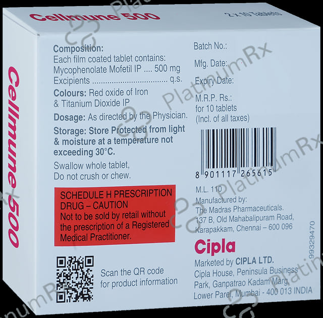 Cellmune 500mg Tablet