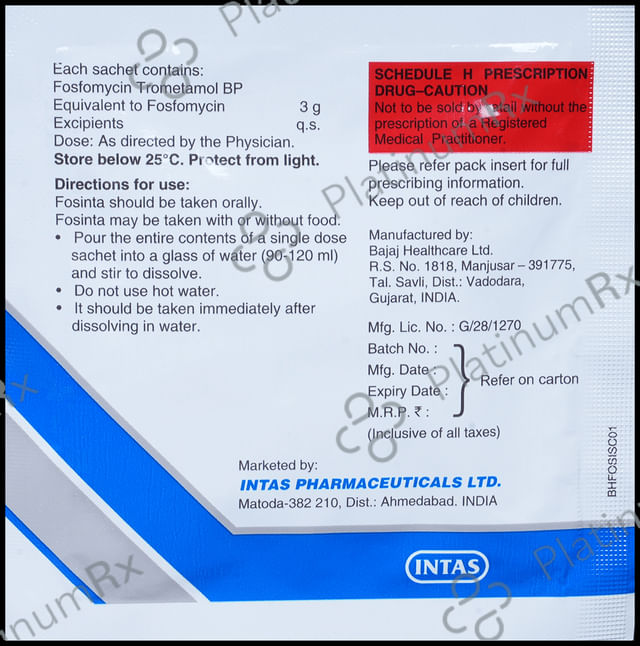 Fosinta 3gm Sachet 8gm