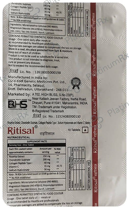 Ritisal Tablet 10s