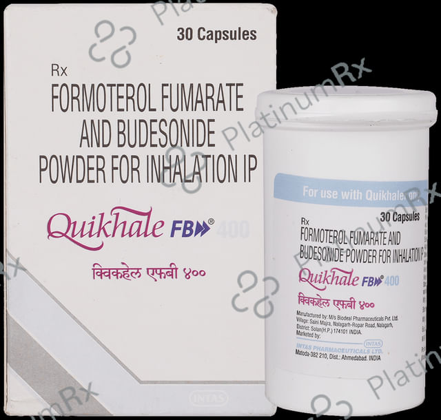 Quikhale FB 400/6mcg Capsule 30s