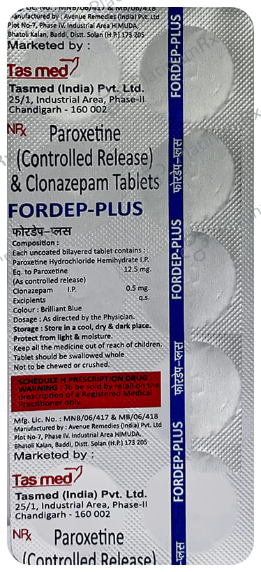 Fordep Plus 12.5/0.5mg Tablet 10s
