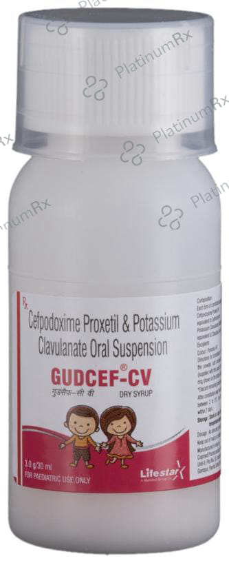 Gudcef CV 50/31.25mg Dry Syrup 30ml