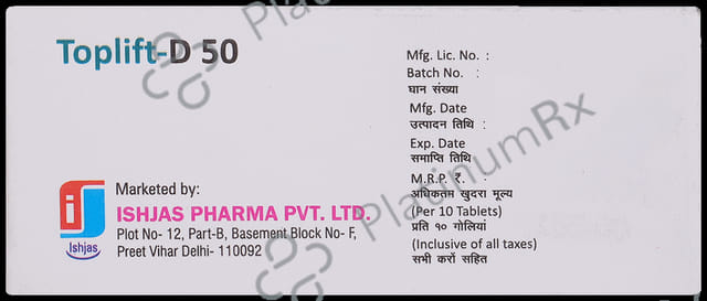 Toplift D 50mg Tablet