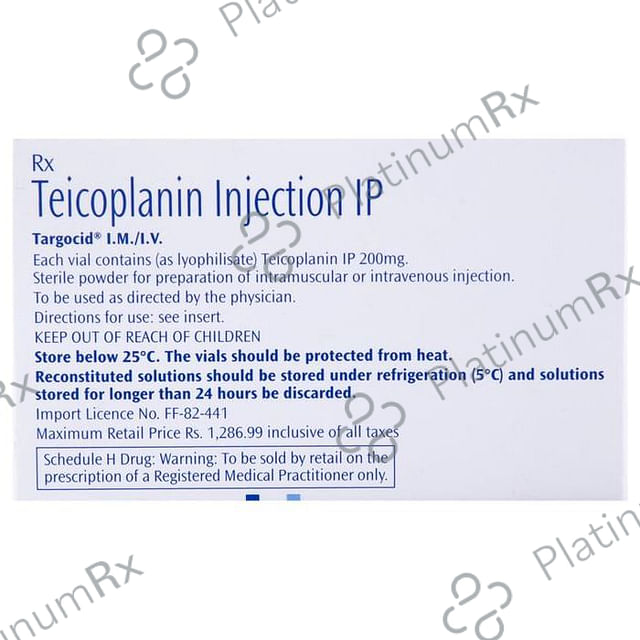 Targocid 200mg Injection 1s