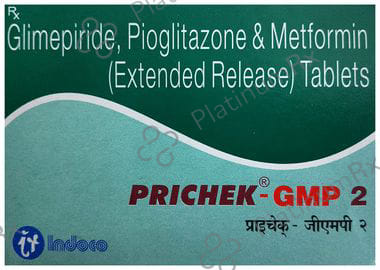 Prichek GMP 2/500/15mg Tablet ER 15s