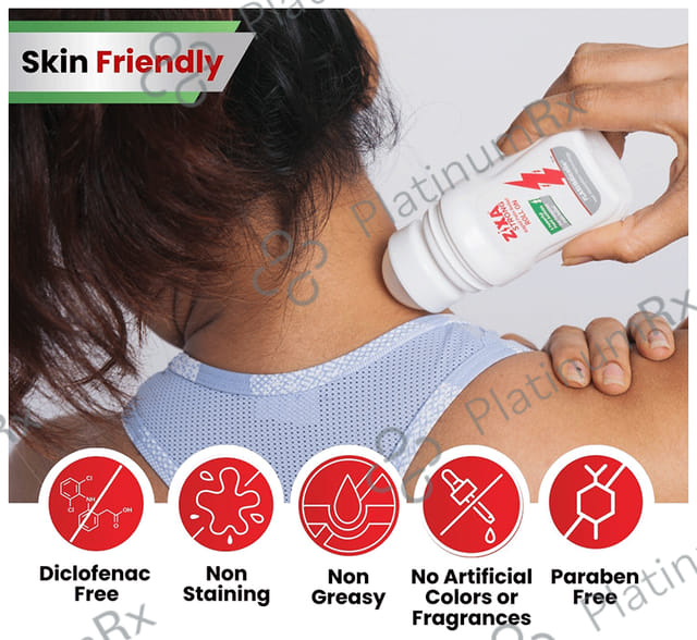 ZIXA Strong Fast Acting Pain Relief Roll On 1s