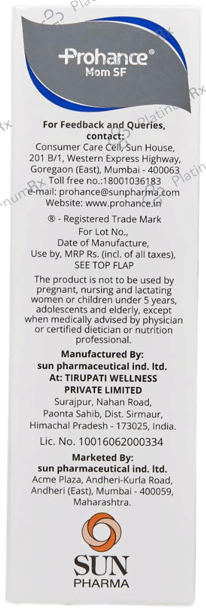 Prohance Mom Sf Chocolate Flavous Powder 200gm