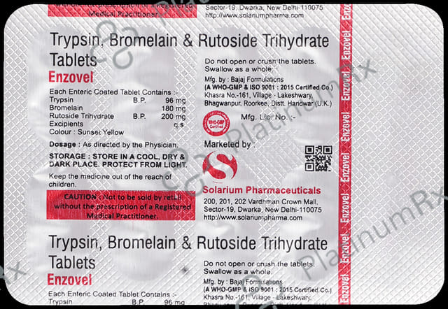 Enzovel 180/200/96mg Tablet 10s