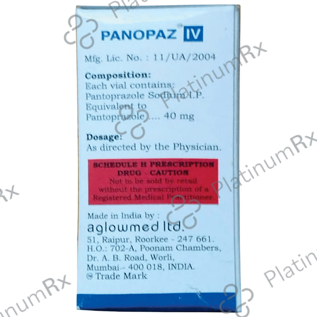 Panopaz IV Injection